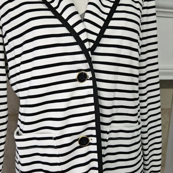 Women's Investments Striped Blazer Size 14 - Picture 5 of 6